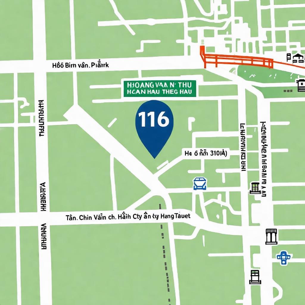 Bản đồ minh họa cách tìm đường đến Văn phòng CC Lê Thị Phương Liên 116 Hoàng Văn Thụ Tân Bình
